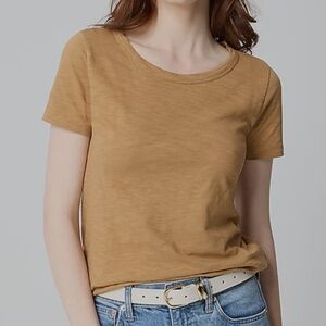 J. Crew Mustard Short Sleeve Tee